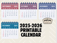 2025-2026 School Events Calendar