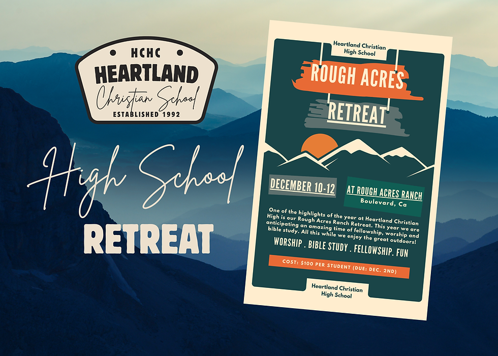 high school retreat flyer