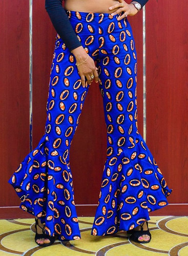 Flare Leg Ankara Pants KUSTOM LOOKS TRIBAL SPORTSWEAR