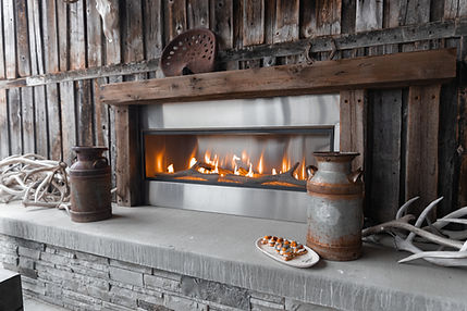 Fireplace with starters - Vacation Dining - The Nomadic Table.jpg