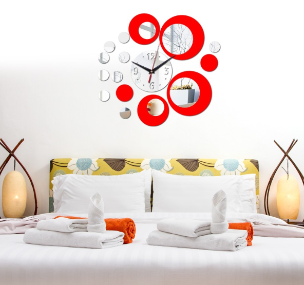 Miniatura: Creative European Wall Clock - DIY 3D Acrylic Design