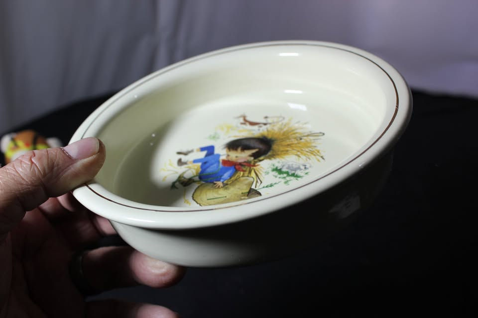 Thumbnail: Children's nursery plate by Willsgrove ware pottery.
