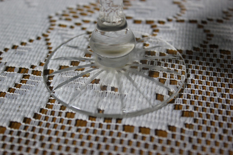 Thumbnail: Single Crystal Wine Cut Glass Vintage