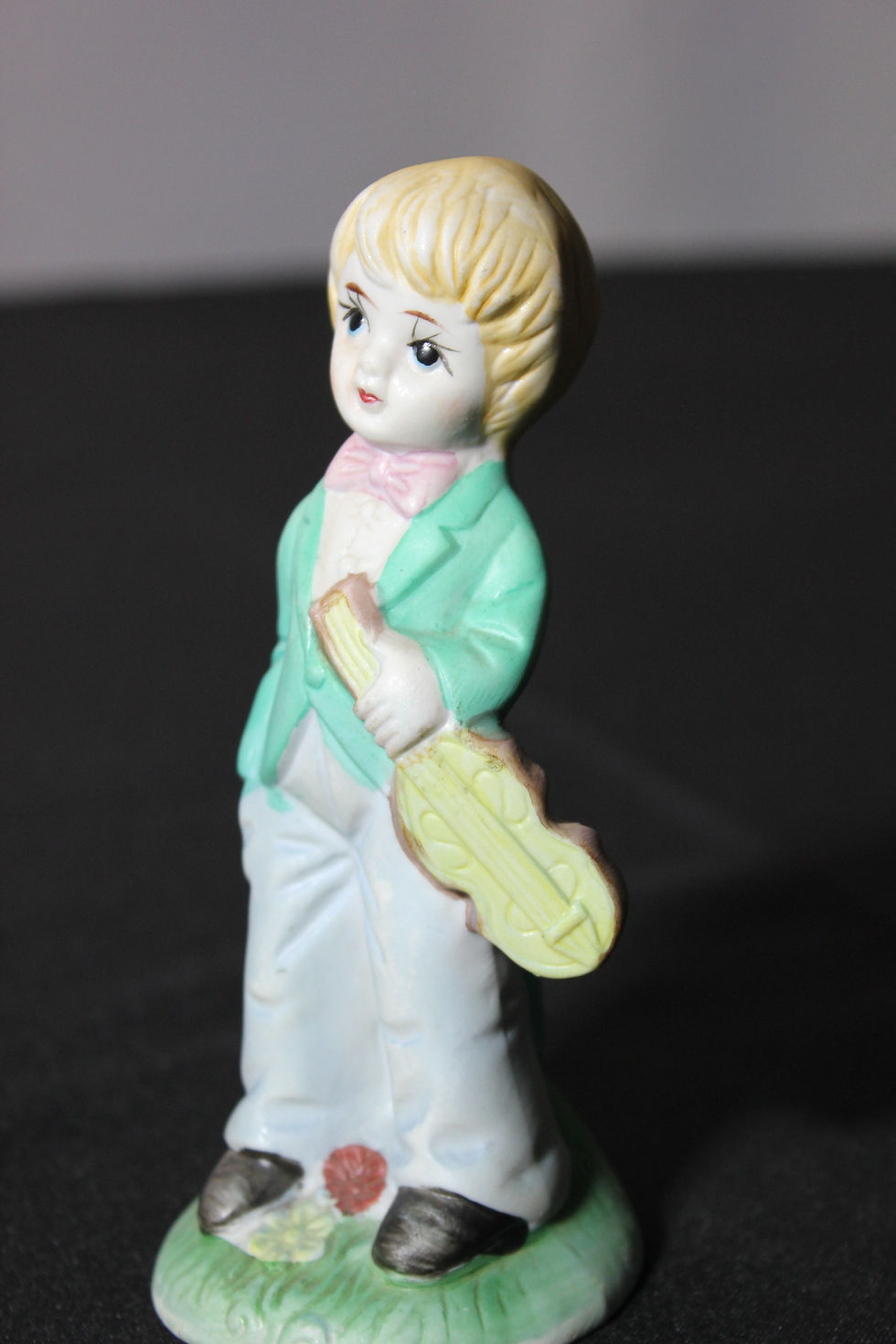 Thumbnail: Porcelain Boy with Violin Made in Taiwan
