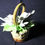 Thumbnail: Vintage Capodimonte Porcelain Lillies Hand Basket