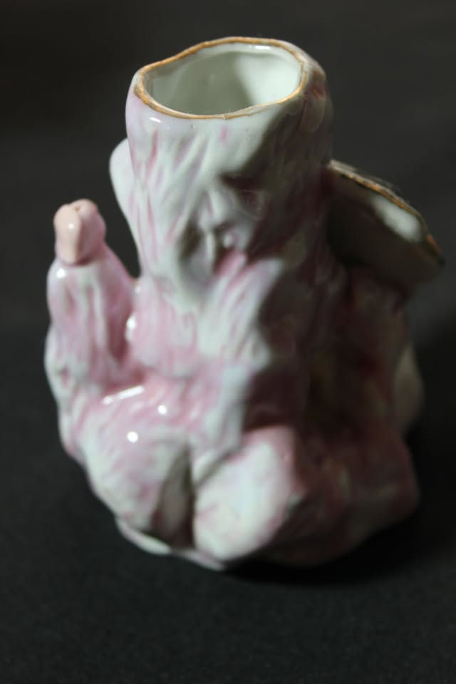 Thumbnail: JAPANESE ORNAMENT WITH FISH SMALL SINGLE FLOWER VASE