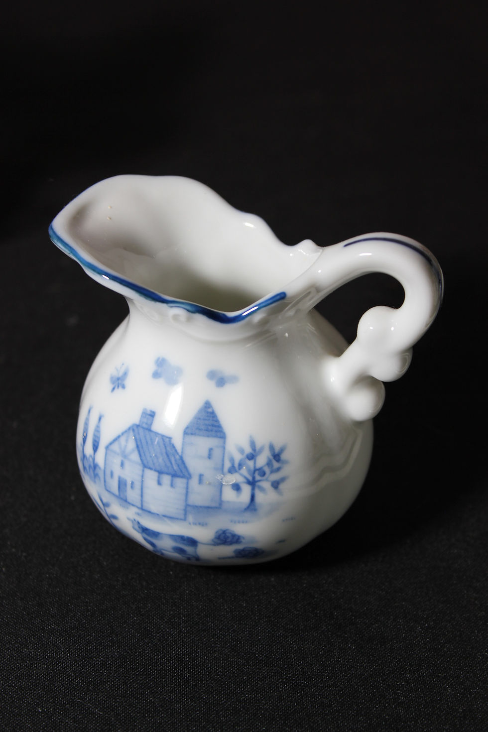 Thumbnail: Miniature White and Blue Delft Pitcher