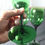 Thumbnail: 3x Vintage Emerald Winter Wine Glass