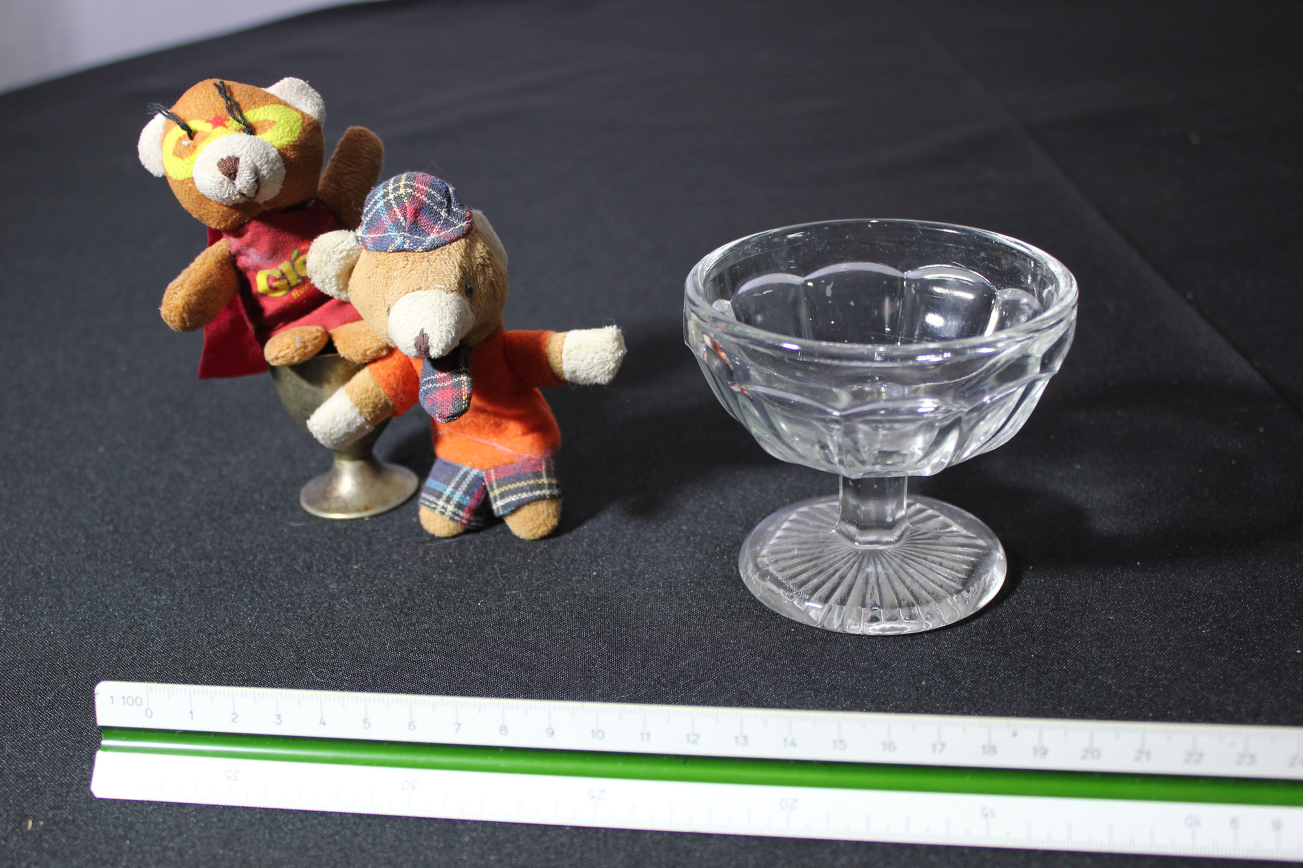 Glass Bowl Ice Cream Dessert Dish 1950