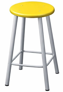 Thumbnail: Student round lab chair - yellow