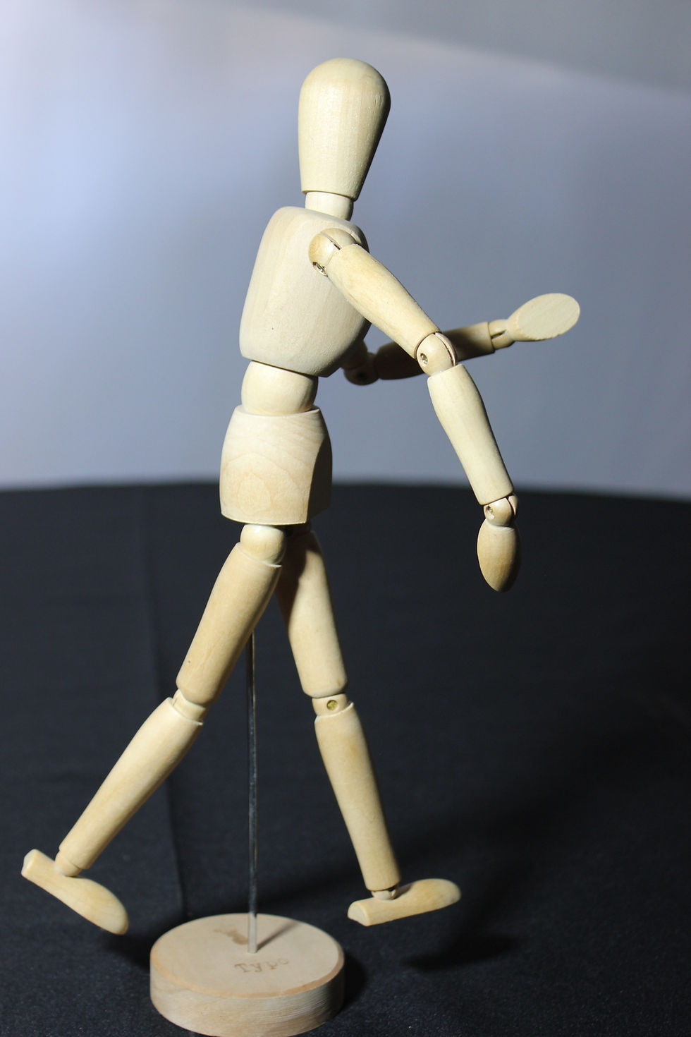 Thumbnail: Articulated Artist Mannequin Model Wood 8 1/2" Figurine