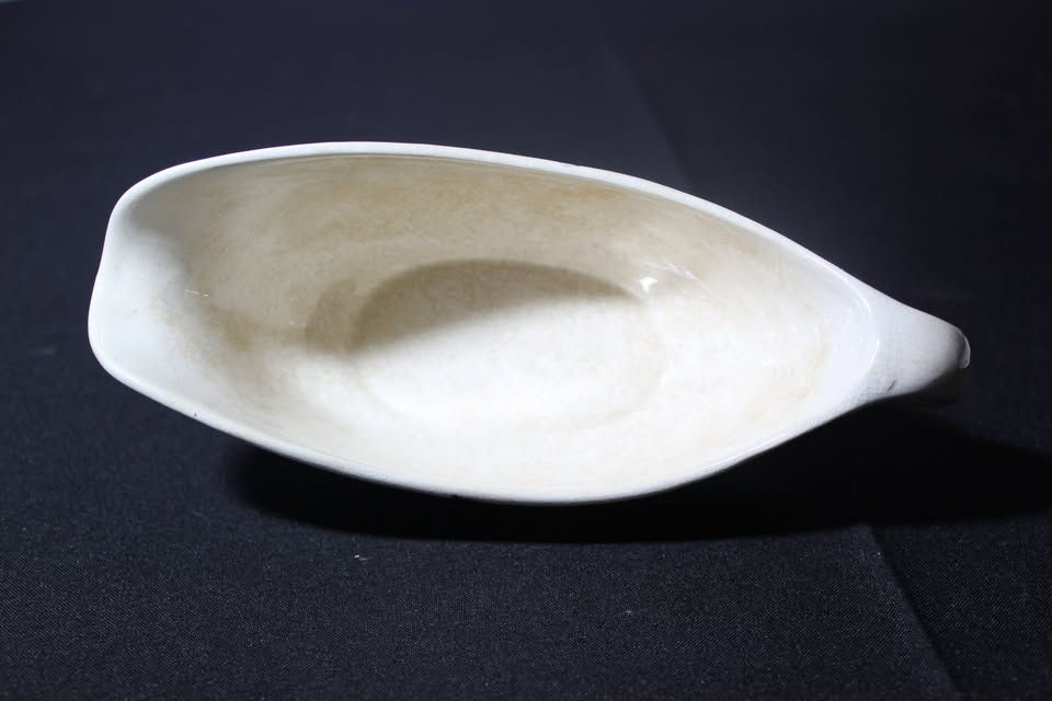 Thumbnail: ENGLISH VINTAGE GRAVY BOAT AND SAUCER HAND PAINTED