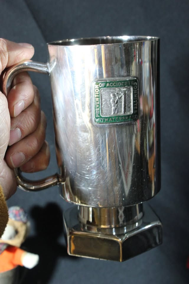 Thumbnail: AFRICANA Witwatersrand Silver Plated Tankard - Prevention of Accidents Committee
