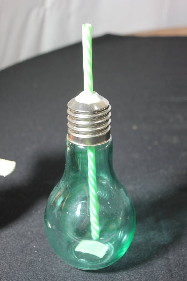 Thumbnail: IDEAL GIFT - LIGHT BULB BOTTLE WITH STRAW