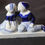 Thumbnail: Blue Delft Vintage Holland Hand Painted Kissing Figurine