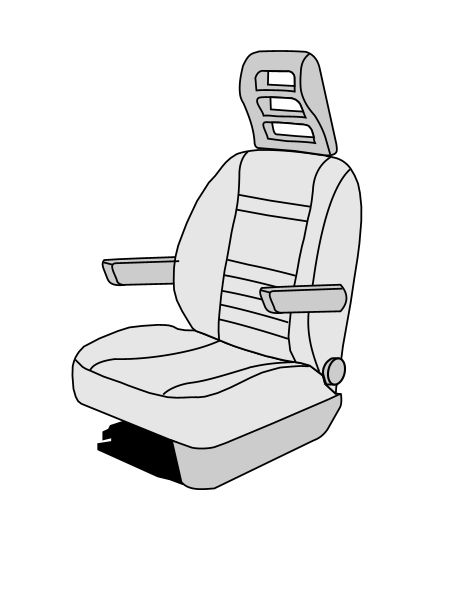 Schonbezug Isri Atessa Sitz Basis Ducato bis 5/2014 Velours, 2-teilig