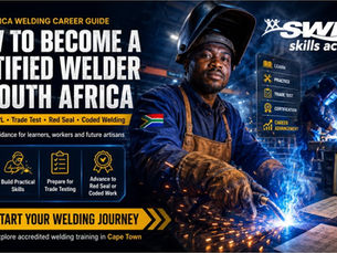"Swift Skills Academy pathway to becoming a certified welder in South Africa — through ARPL recognition, trade test preparation, and advanced coded welding training."