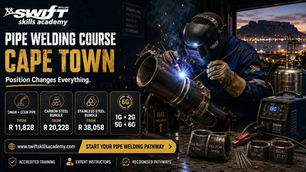 Pipe Welding Course Cape Town: 1G, 2G, 5G and 6G Training, Cost and Requirements