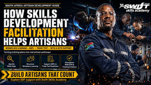 "Swift Skills Academy skills development facilitation for South African artisans — driving workplace learning, ARPL recognition, and trade test success."