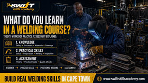 "A professional welding course combines technical theory, workshop safety, equipment setup, joint preparation, practical process control, welding positions, defect recognition and structured assessment—not merely striking an arc."