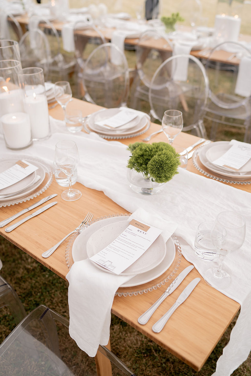 Thumbnail: White Linen Table Runner