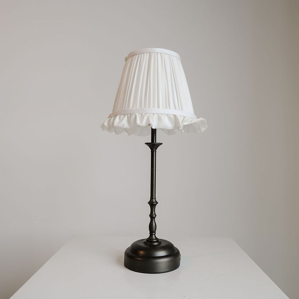 Thumbnail: White Pleated Frill Lamp