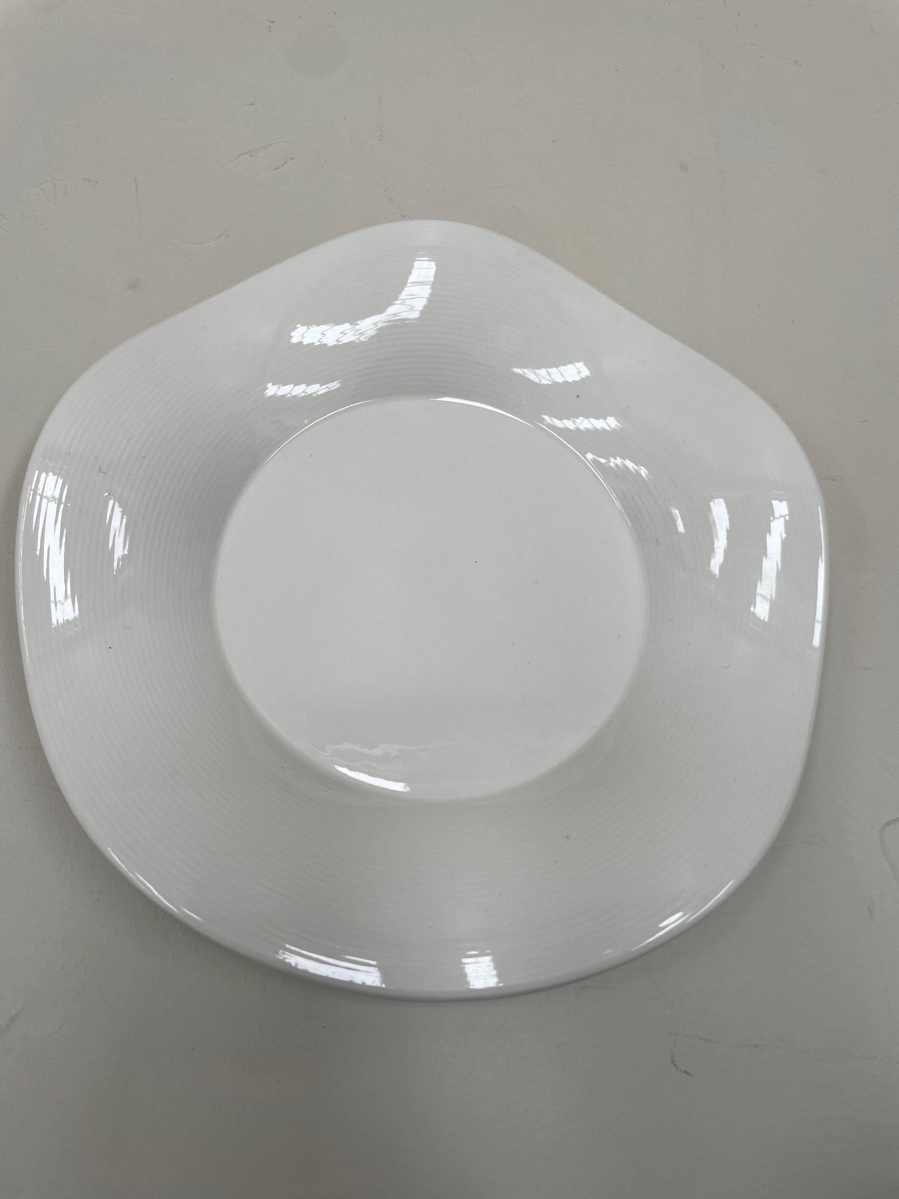 Modern Wave with rippled edge Plate - 11 inch Bowl