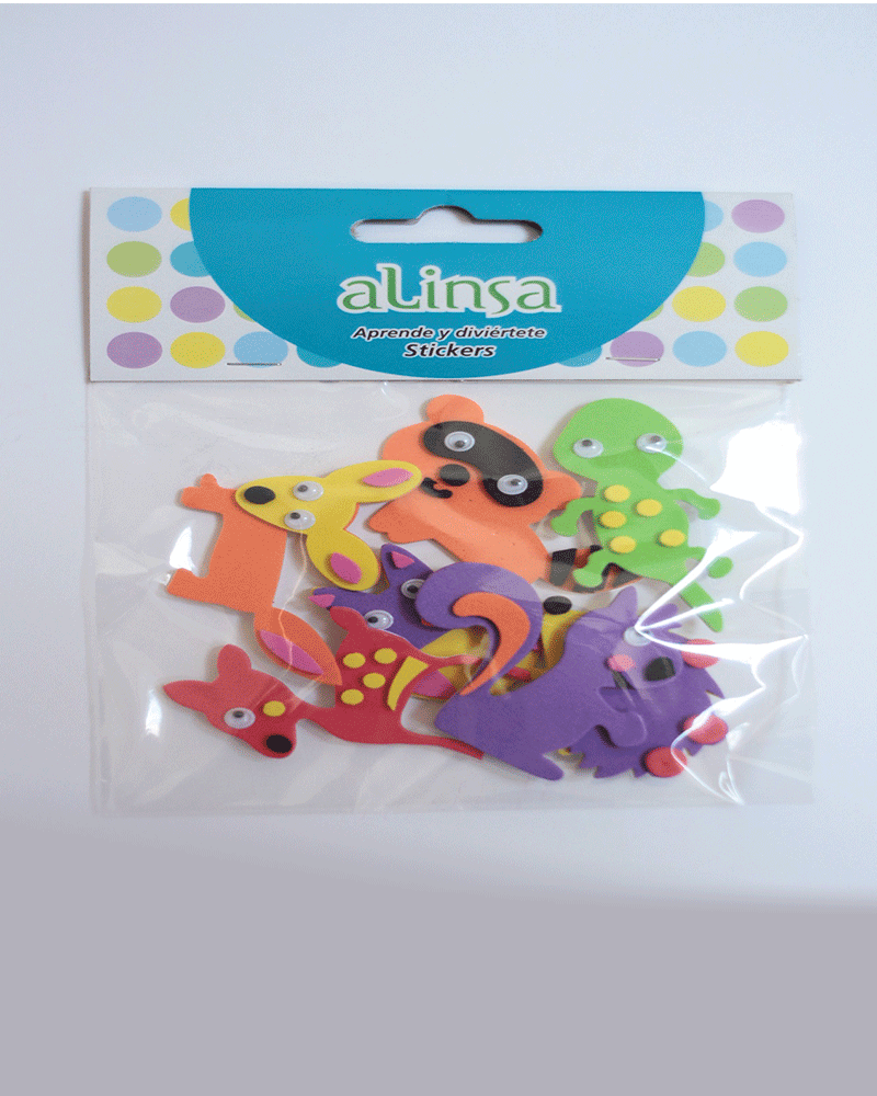 STICKERS GOMA EVA  JUEGA