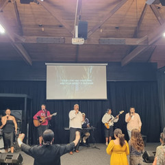 Playing guitar in my local church