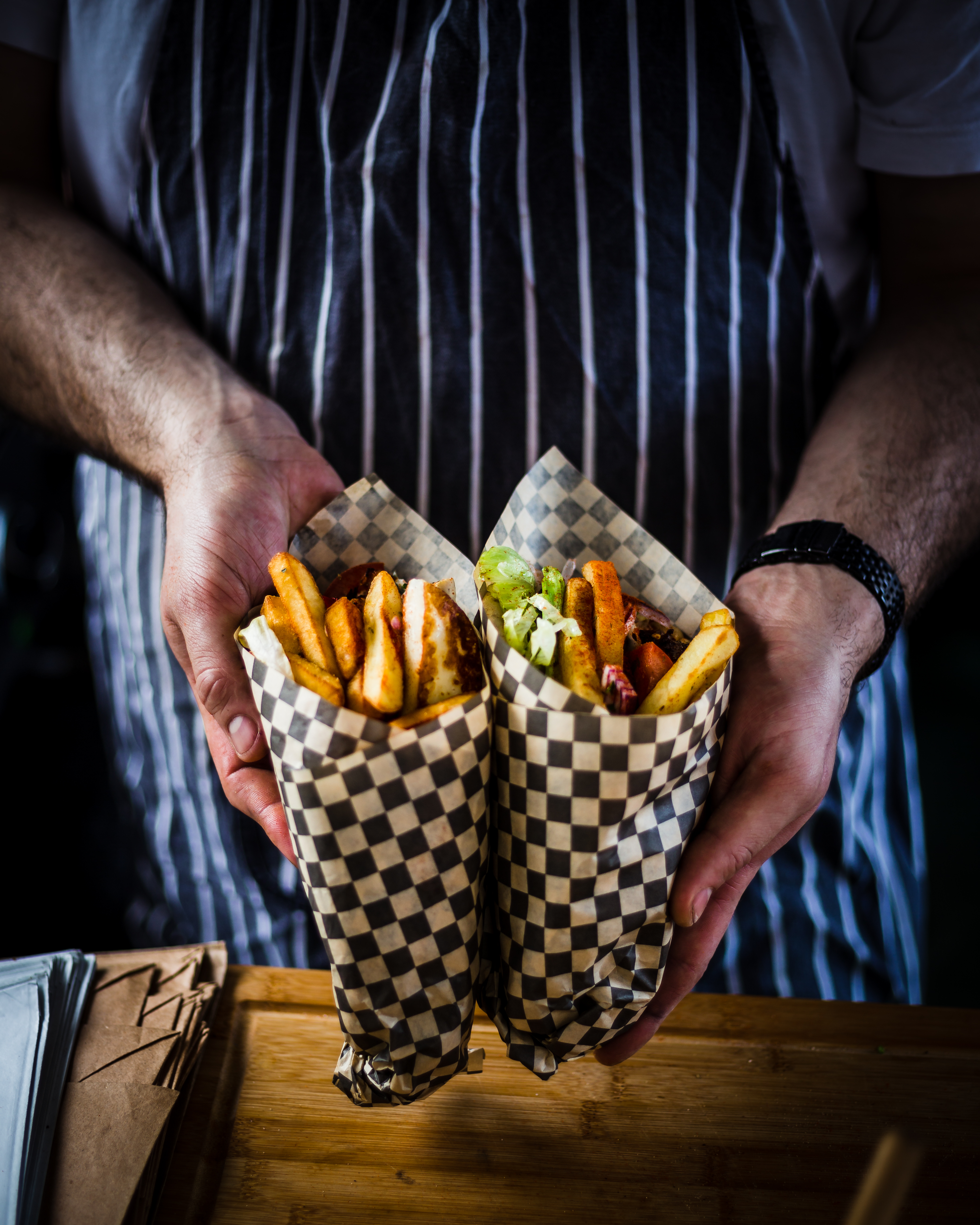 Arranged Food and Objects