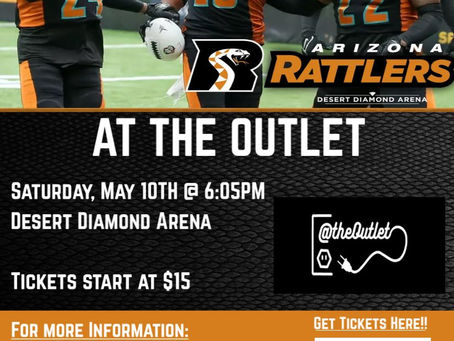 Join At The Outlet Inc. for an Exciting Halftime Show with the Arizona Rattlers!