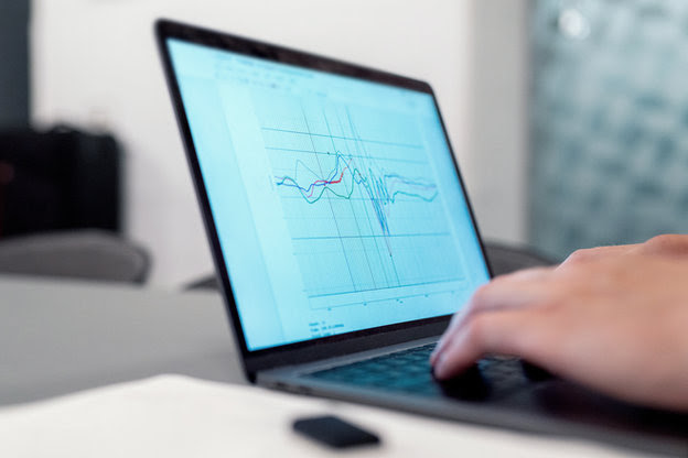 Data on laptop