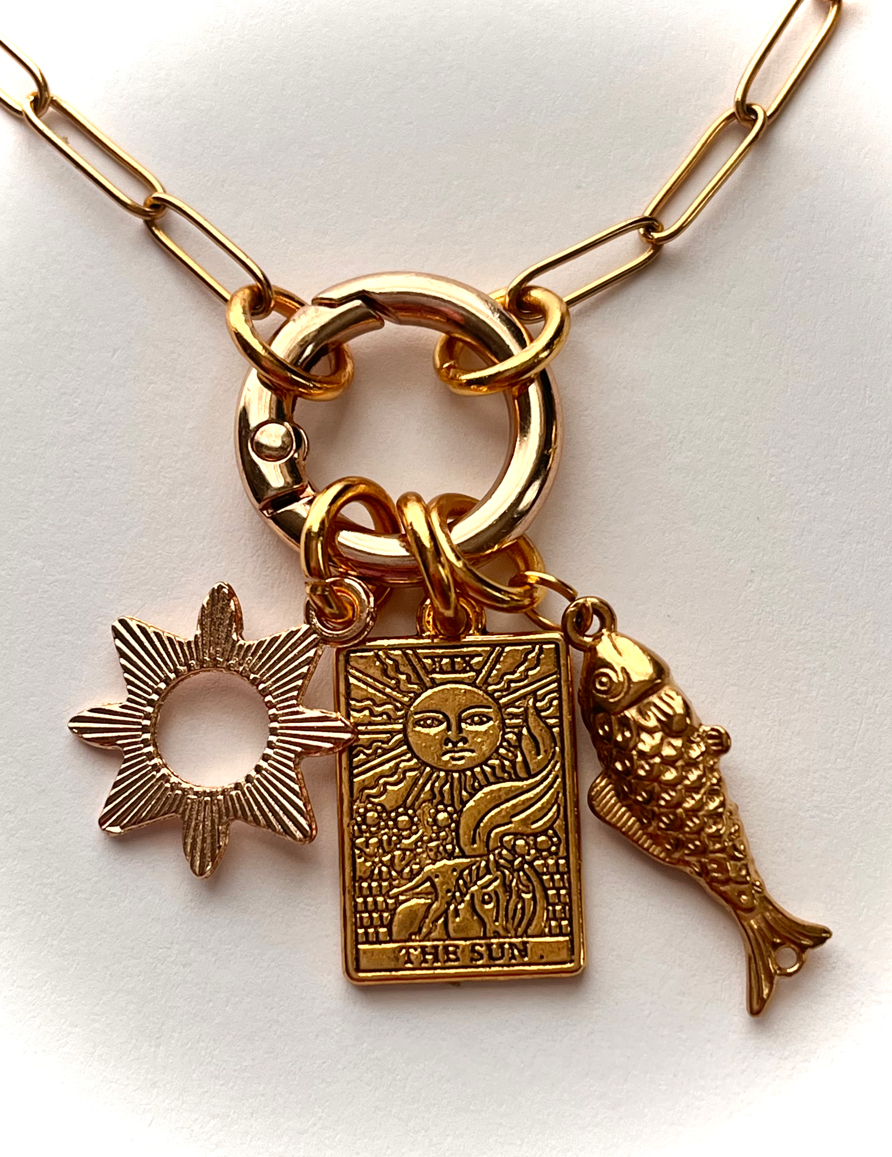 Good vibes charm necklace