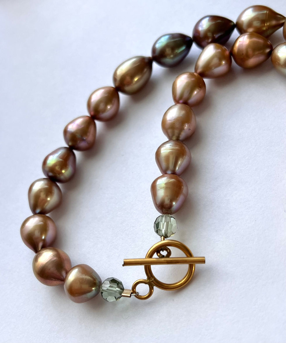 Thumbnail: South Seas Bronze Baroque Pearl Necklace