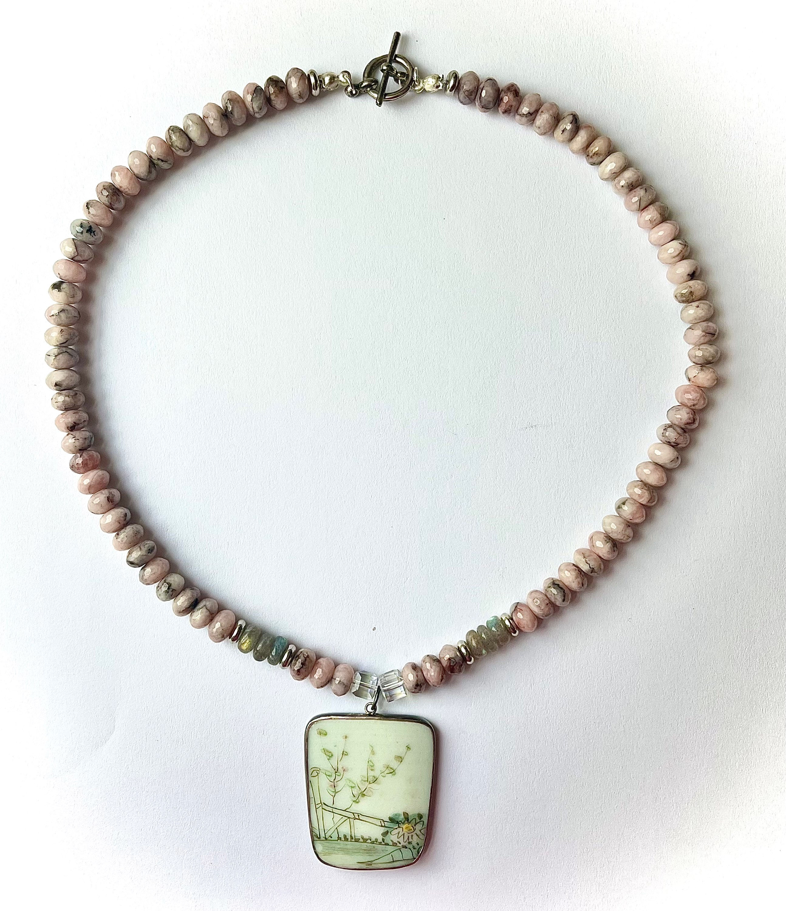 Antique Chinese Shard Necklace