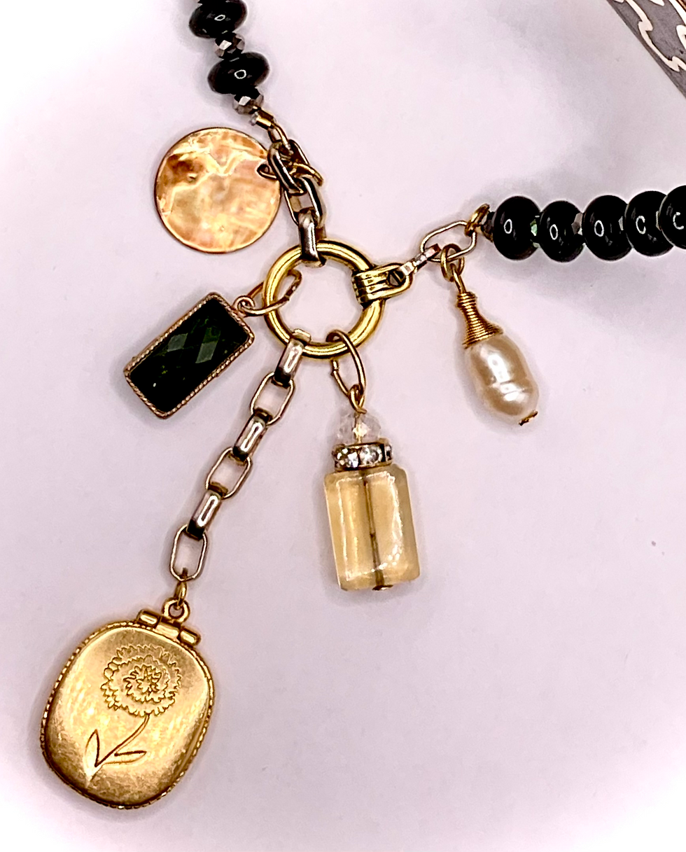 Thumbnail: Vintage Locket Dangle Spinel Necklace
