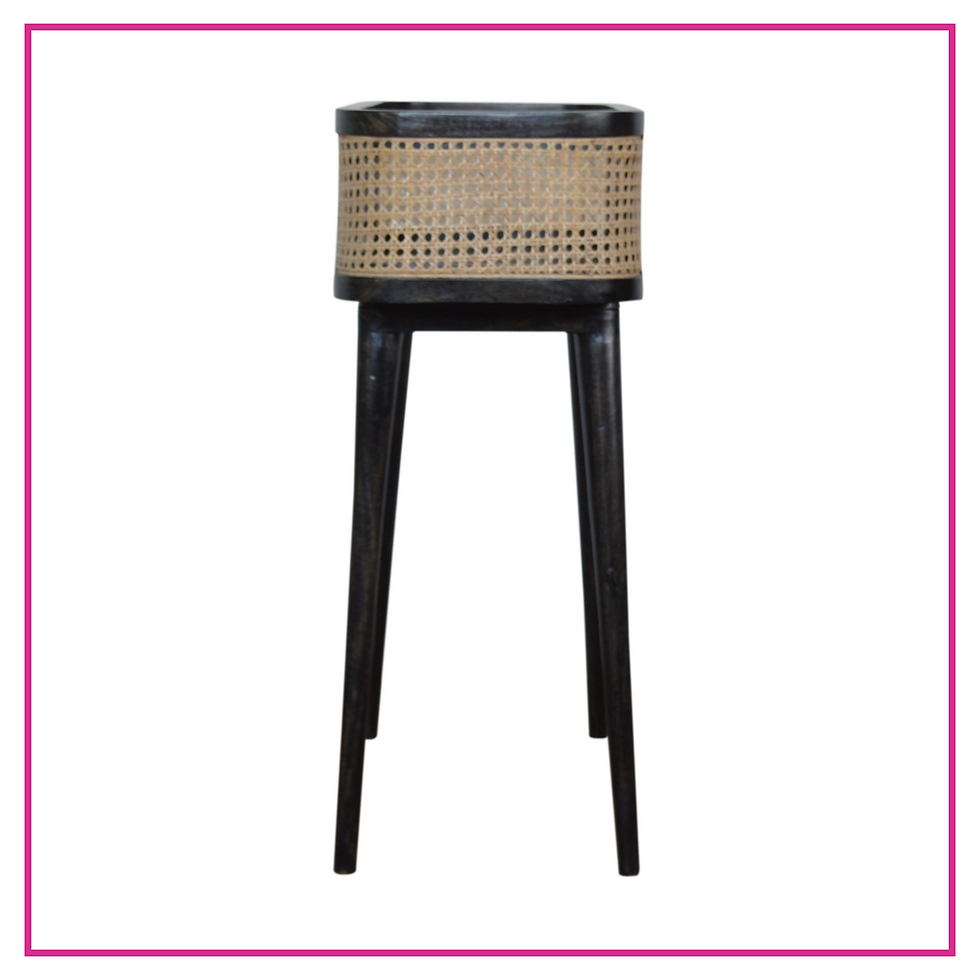Thumbnail: Carbon Black Rattan Tray Table