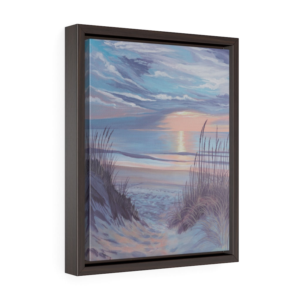 Pastel Grasses- Framed Premium Gallery Wrap Canvas