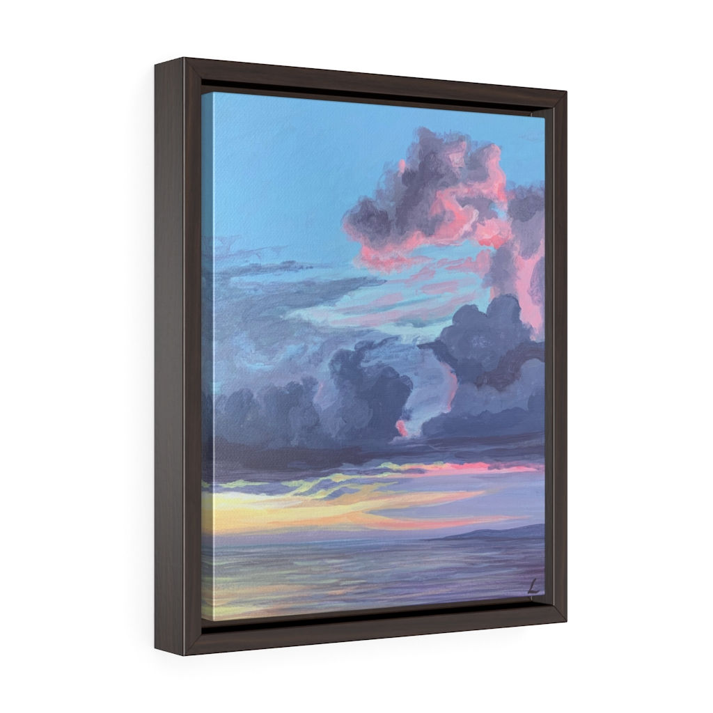 Pastel Storm- Framed Premium Gallery Wrap Canvas