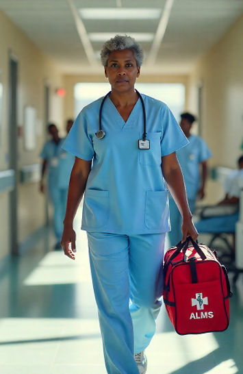 Care Partner Nurse in hallway