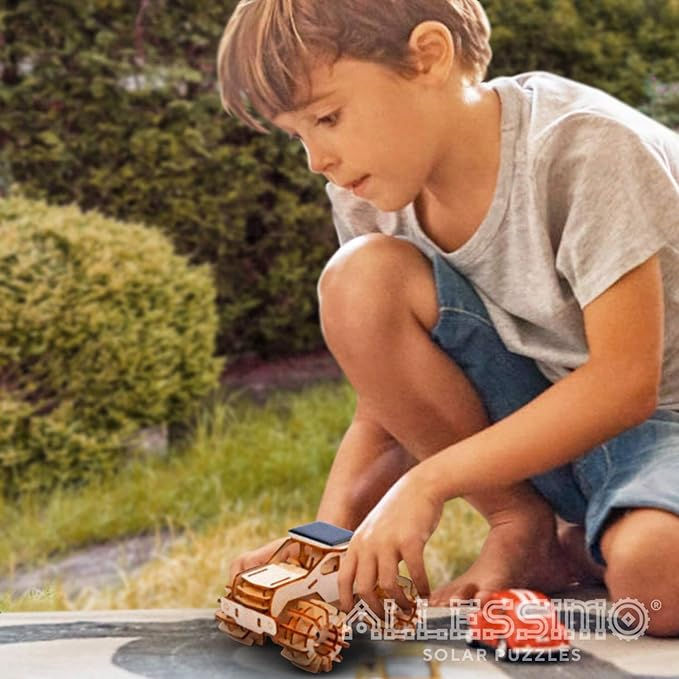 Thumbnail: Allessimo - Solar 3D Solar Puzzle -Monster Truck Model Kit (64pcs), Powered DIY