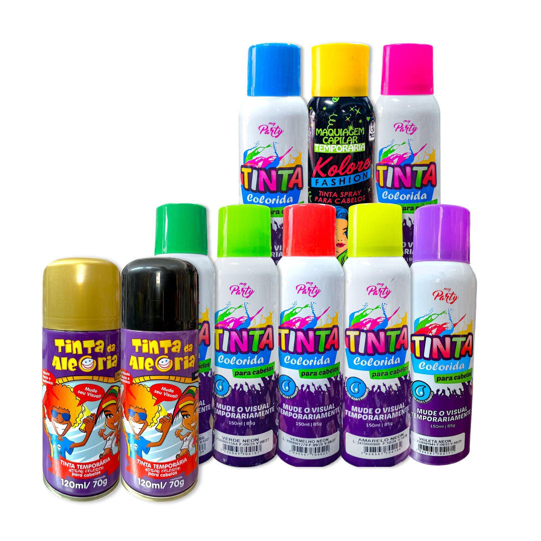 TINTA PARA CABELO COLORIDO TEMPORARIO (DIVERSAS MARCAS)