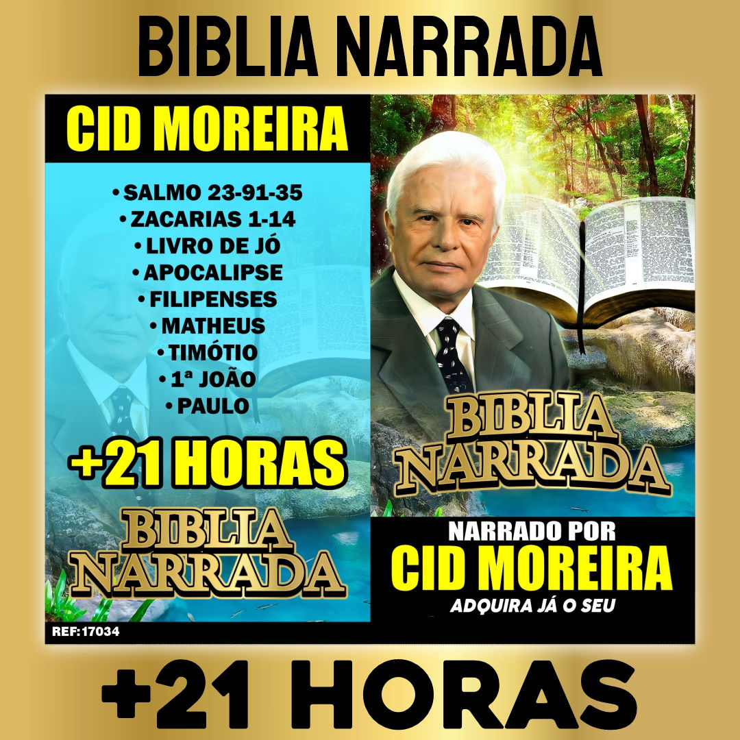 PENDRIVE CID MOREIRA A BIBLIA NARRADA +21 HORAS