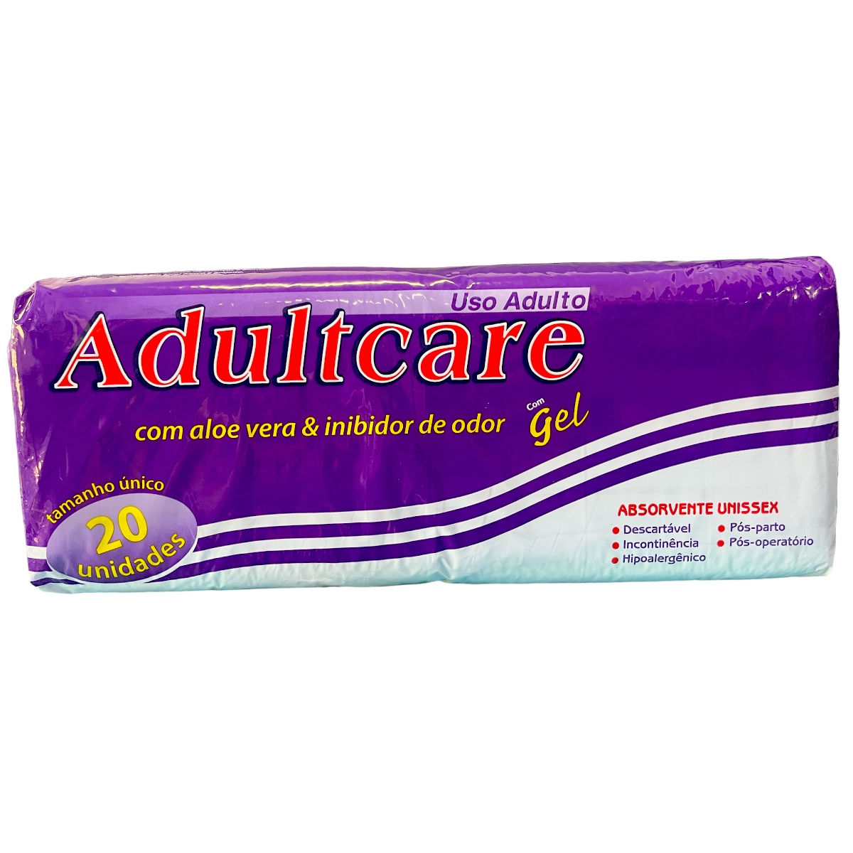 ABSORVENTE GERIATRICO ADULTCARE ROXO S/FITA