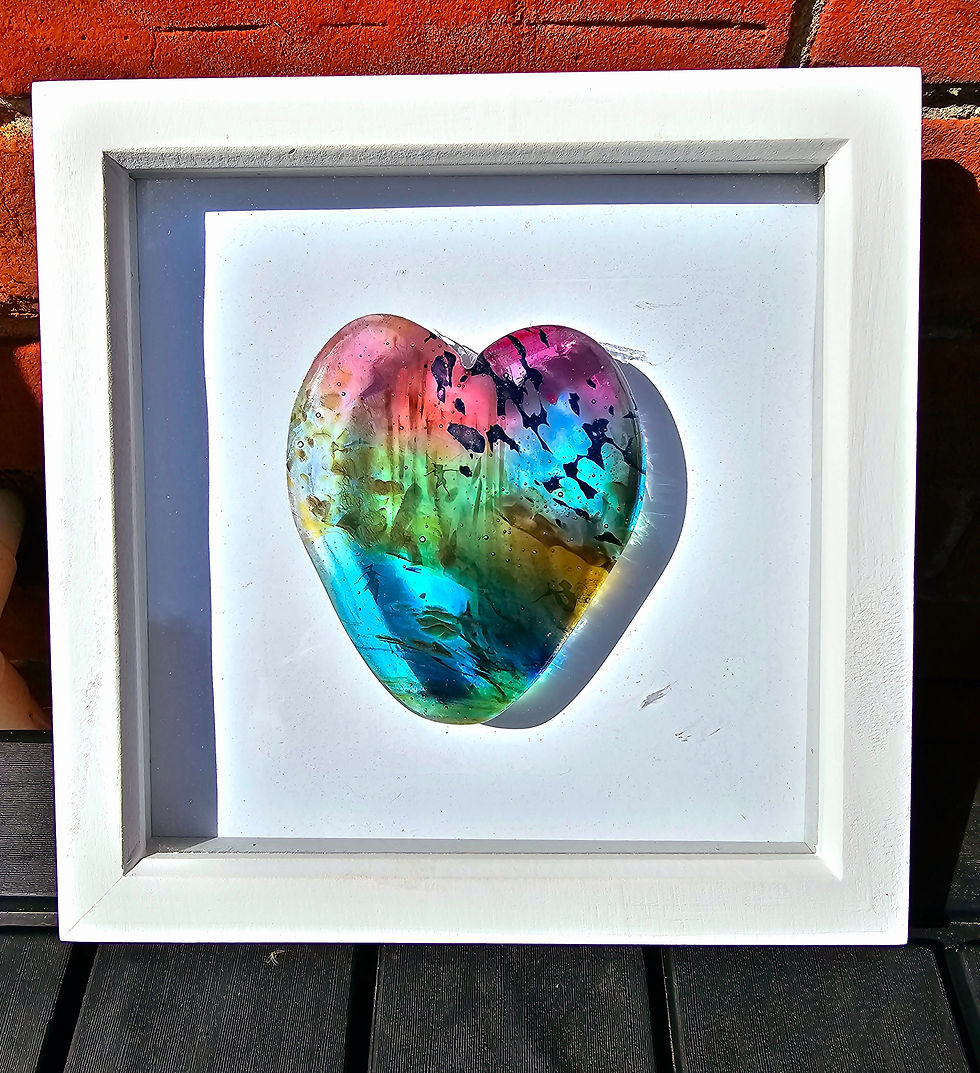 Fairy heart in a box frame