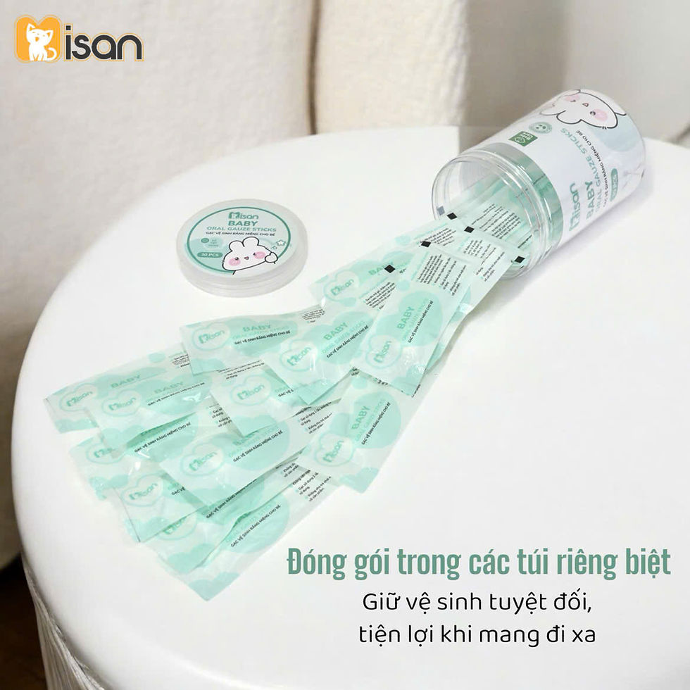 Hình thu nhỏ: Gạc Rơ Lưỡi khô Misan Không Chất Tẩy Trắng Vệ Sinh Miệng Dành Cho Trẻ Sơ Sinh