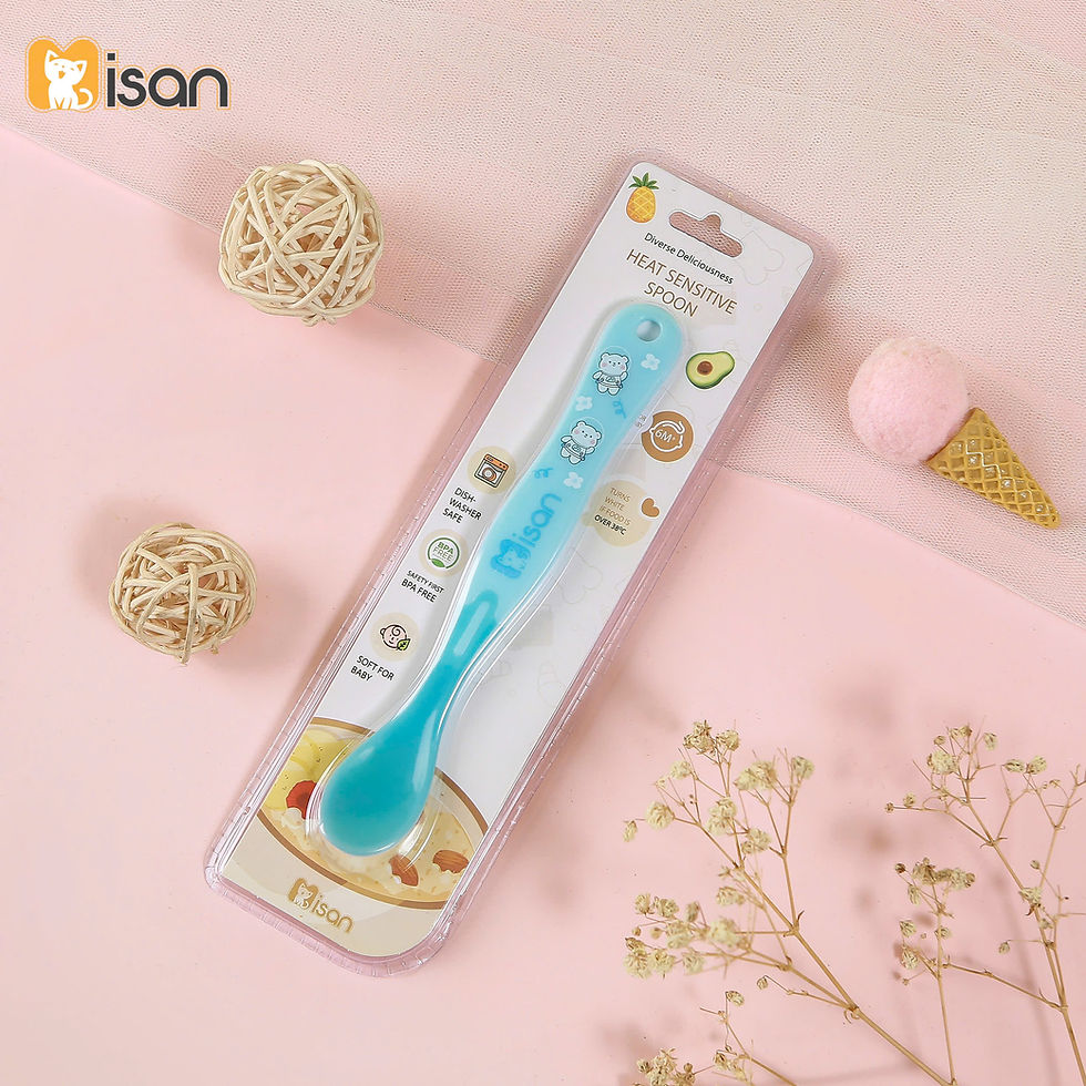Hình thu nhỏ: Thìa Báo Nóng Cho Bé Ăn Dặm Misan Có Cảm Biến Nhiệt Đổi Màu Khi Nóng
