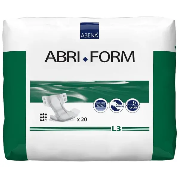Abri-form l3 - large super all-in-one green pad x 20