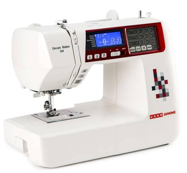 Thumbnail: Usha Janome Dream Maker 120 Computerized Sewing Machine