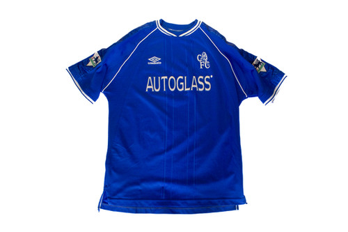 Chelsea 1999-2001 Home Football Shirt #8 Poyet XL | Mystery Shirts